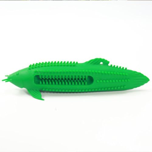 Yolispa Fischform Katze Zahnbürste Weiche Gummi Zahnreinigung Interaktives Spielzeug mit Reinigungsbürste für Kätzchen und Katzen von Yolispa