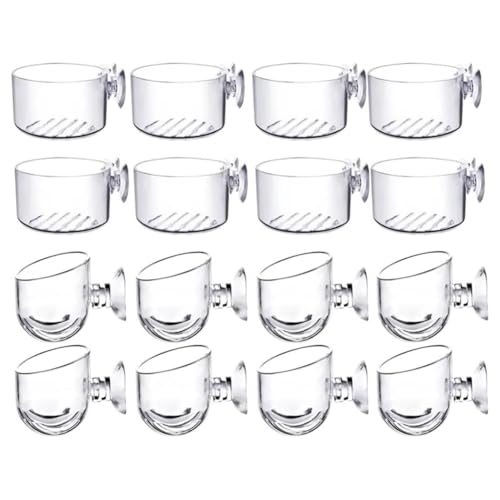 Yominerr 16pcs Wasserpflanzent Cups Kit Transparente Acryl -Wasserpflanzentopf -Kit Aquarium Dekoration 2 Formen Yominerr 16pcs Wasserpflanzent Cups Kit Transparente Acryl -Wasserpflanzentopf -Kit Aquarium Dekoration 2 Formen von Yominerr