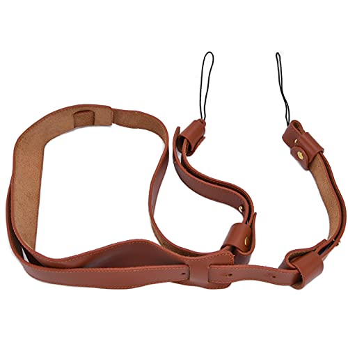 Yomiyuyr Lederkamera -Gurt für eine Kamera, einen variablen braunen Lederkamera -Gurt, EIN einzelner Schulterhalsriemen für SLR -Kameras, ideal für Fotografen und Outdoor Yomiyuyr Lederkamera -Gurt für eine Kamera, einen variablen braunen Lederkamera -Gurt, EIN einzelner Schulterhalsriemen für SLR -Kameras, ideal für Fotografen und Outdoor von Yomiyuyr