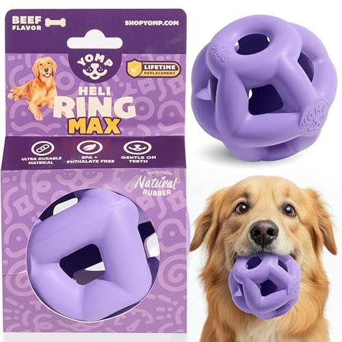 Yomp HeliRing MAX Hundespielzeug - Langlebiger Hohlball mit Zany Bounce, Tug & Fetch, spülmaschinenfest für einfache Reinigung Yomp HeliRing MAX Hundespielzeug - Langlebiger Hohlball mit Zany Bounce, Tug & Fetch, spülmaschinenfest für einfache Reinigung von Yomp