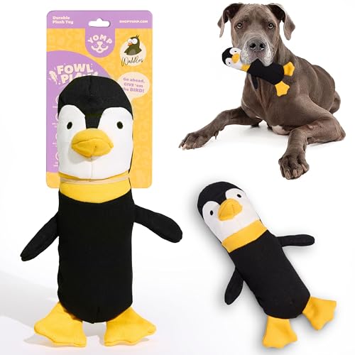 Yomp Pinguin-Hundespielzeug, Plüschtiere, robust, langlebig, Kauspielzeug für Hunde, mit natürlichem Segeltuch und Knisterpapier, interaktives Hundespielzeug, lustiges Haustierspielzeug für Hunde Yomp Pinguin-Hundespielzeug, Plüschtiere, robust, langlebig, Kauspielzeug für Hunde, mit natürlichem Segeltuch und Knisterpapier, interaktives Hundespielzeug, lustiges Haustierspielzeug für Hunde von Yomp