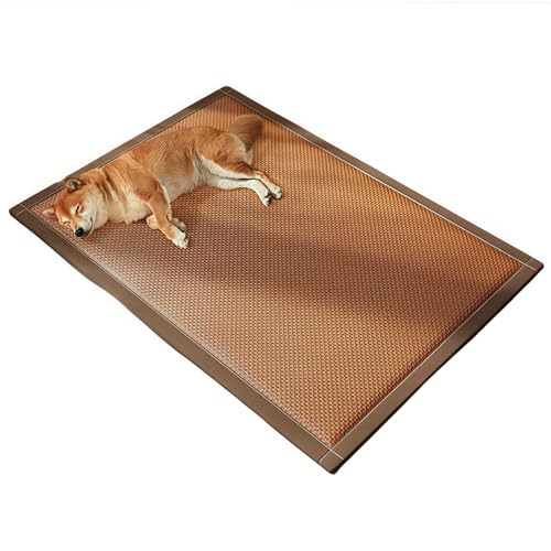 YongXinMY Kühlende Haustiermatte für Hunde und Katzen, atmungsaktives Rattan-Eiskissen, kratzfeste, rutschfeste Unterseite, Schlafunterlage für Sofa, Boden, Kiste, Bett, Sommer, Innen- und YongXinMY Kühlende Haustiermatte für Hunde und Katzen, atmungsaktives Rattan-Eiskissen, kratzfeste, rutschfeste Unterseite, Schlafunterlage für Sofa, Boden, Kiste, Bett, Sommer, Innen- und von YongXinMY