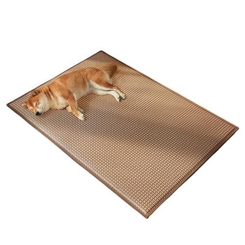 YongXinMY Kühlende Haustiermatte für Hunde und Katzen, atmungsaktives Rattan-Eiskissen, kratzfeste, rutschfeste Unterseite, Schlafunterlage für Sofa, Boden, Kiste, Bett, Sommer, Innen- und YongXinMY Kühlende Haustiermatte für Hunde und Katzen, atmungsaktives Rattan-Eiskissen, kratzfeste, rutschfeste Unterseite, Schlafunterlage für Sofa, Boden, Kiste, Bett, Sommer, Innen- und von YongXinMY