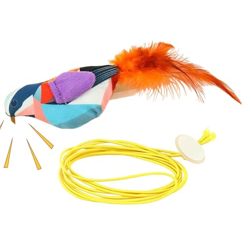 Katzenvogelspielzeug - Quietschspielzeug Vogel für Katzen - Echte Vögel Interaktives Katzenspielzeug für Innen, Realistisches Spielzeug für Katzen mit Vogelgeräusch Katzenvogelspielzeug - Quietschspielzeug Vogel für Katzen - Echte Vögel Interaktives Katzenspielzeug für Innen, Realistisches Spielzeug für Katzen mit Vogelgeräusch von Yongany