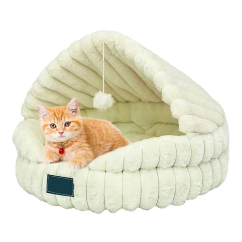 Warmes Katzenbett, Kätzchen-Höhlenbett, Winter, halbgeschlossene Haustierhöhle für kaltes Wetter, Wohnzimmer, Schlafzimmer, Arbeitszimmer, Zuhause, Innenbereich, Nickerchen, Nachtschlaf, Erholungszeit Warmes Katzenbett, Kätzchen-Höhlenbett, Winter, halbgeschlossene Haustierhöhle für kaltes Wetter, Wohnzimmer, Schlafzimmer, Arbeitszimmer, Zuhause, Innenbereich, Nickerchen, Nachtschlaf, Erholungszeit von Yongany