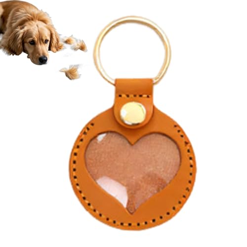 Yongmcxhhj 5 Stücke Schlüsselanhänger Für Tierhaare PU 8.5x5 cm Katzenfell Schlüsselanhänger Anhänger Gedenken Herzform Schlüsselbund Sammeln Von Katzen Und Hundehaaren Für Rucksack Geldbörse von Yongmcxhhj