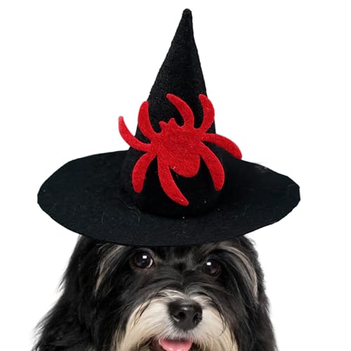 Yongmcxhhj Hut Für Hunde - Hexenhut Für Hunde - Verstellbares Kostümzubehör Für Fest Theater Karneval Haustier Feier Veranstaltung von Yongmcxhhj