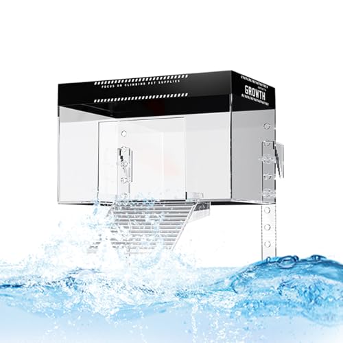 Yongmcxhhj Schildkröten Sonneninsel Aquarium Wasser Schildkröten Aquarium Plattform S-childkröten Tank Sonnenplatz Mit Abdeckung Rampe Utschfester Lebensraum Für Reptilien Und Amphibien von Yongmcxhhj