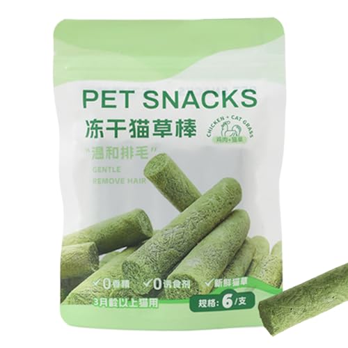 Katzengras Snack, Gefriergetrocknet Snacks Für Katzen Katzengrasstangen,Katzenminze Essbares Kätzchen Chew Toy Trea Für Die Zahnpflege Und Haarknäuel Entfernen von Yonuaret