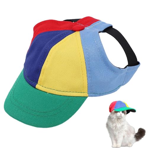 Propeller Mütze, Bunte Propellermütze Lustige Propellerkappe, Hubschraubermütze Propeller Cap Hubschrauber Kappe Mit Ohrlöchern Für Kleine Hunde,Katzen,S/M/L von Yonuaret