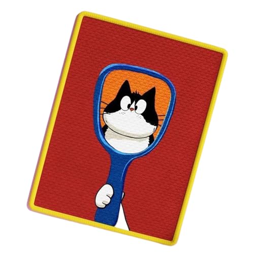 Yonuaret Cat Scratzer Pad Selbstklebend - Kratzteppich Für Katzen - Möbelschutz Kratzmatte Für Tür Auto Wohnzimmer Schlafzimmer Boden Treppengeländer Wand von Yonuaret