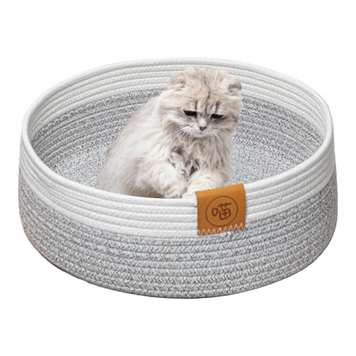 Yonuaret Haustier Katzenbett Haustierbett,40cm Manuell Gewebtes Katzenbett,Kätzchennest Aus Baumwollseil Katzenbettchen Katzenkörbchen Katzennest Katzenkorb Rund, Waschbar Warm Winter Hundebett Yonuaret Haustier Katzenbett Haustierbett,40cm Manuell Gewebtes Katzenbett,Kätzchennest Aus Baumwollseil Katzenbettchen Katzenkörbchen Katzennest Katzenkorb Rund, Waschbar Warm Winter Hundebett von Yonuaret