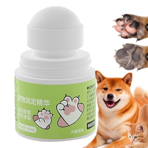 Yonuaret Hundepolsterbalsam, Hundefußbalsam - 30 ml Welpe Ernährte Öl - Kätzchen Fußfeuchtigkeitscreme für Katzen Haustiere, Naturpelzkrallen reparieren Balsam von Yonuaret