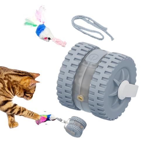 Yonuaret Interaktiver Katzenball - Intelligenter Sensorik Ball für Katzenwelpen | Intelligentes Katzenspielzeug Gegen Langeweile, Zur Bewegung Und Förderung von Yonuaret