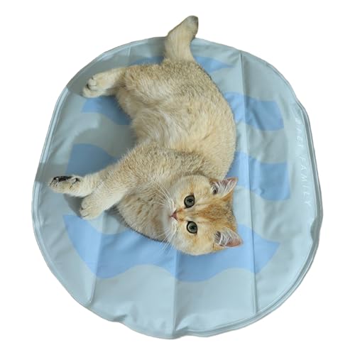Yonuaret Kühlmatte für Haustiere, Katzenkühlkissen Hundebett, Waschbare rutschfeste Haustierzubehör Kissen Katzenbett Für Transportbox Autositz Sofa Haus Hundehütte Innen Außen Sommer von Yonuaret