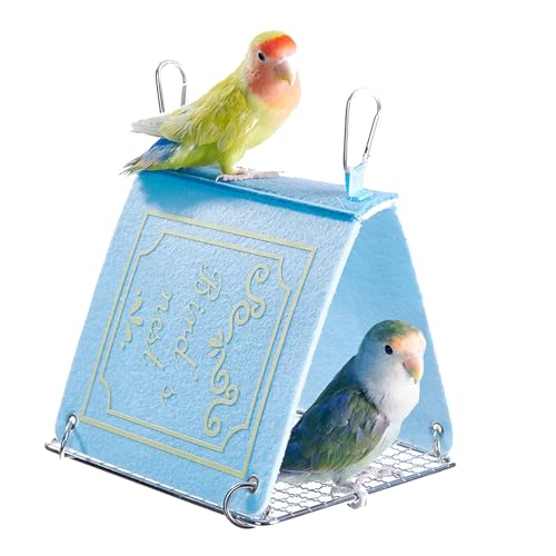 Yonuaret Sittich Bett - Nymphensittich Nisthöhle Hängematte,Kühlende Sommerhöhle Käfigzubehör Für Conure Kanarienvogel Unzertrennlichen Schlaf von Yonuaret