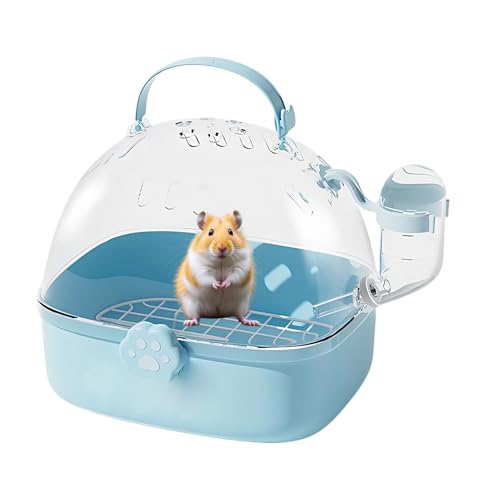 Yonuaret Vogel Reise Transportbox | PVC Kleintierbox mit Trinkflasche | Geräumige Tragutensilien für Haustiervögel | Für Chinchillas, Aras, Conures, Nymphensittiche, Spatzen, Igel, Wellensittiche, von Yonuaret