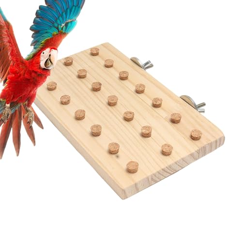Yonuaret Vogel-Trainingsspielzeug | Kaublock, verschleißfestes -Puzzle-Spielzeug – kompaktes Holzbrett, Vogelspielplatz für Sardellen, Sittiche Yonuaret Vogel-Trainingsspielzeug | Kaublock, verschleißfestes -Puzzle-Spielzeug – kompaktes Holzbrett, Vogelspielplatz für Sardellen, Sittiche von Yonuaret