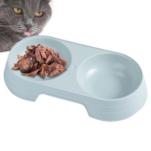 Yonuaret Welpennäpfe,Macaron erhöhte doppelte Hundenäpfe | Leichter, mittelgroßer Futternapf für Haustiere mit Wasser- und Futterspender für Katzen und Hunde von Yonuaret