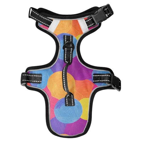 Abstraktes buntes Ballgarn, reflektierend, personalisierbar für Akita-Hundetraining, wasserdicht, Katzengeschirr, Chaleco para perro, Größe M Abstraktes buntes Ballgarn, reflektierend, personalisierbar für Akita-Hundetraining, wasserdicht, Katzengeschirr, Chaleco para perro, Größe M von Yoogain