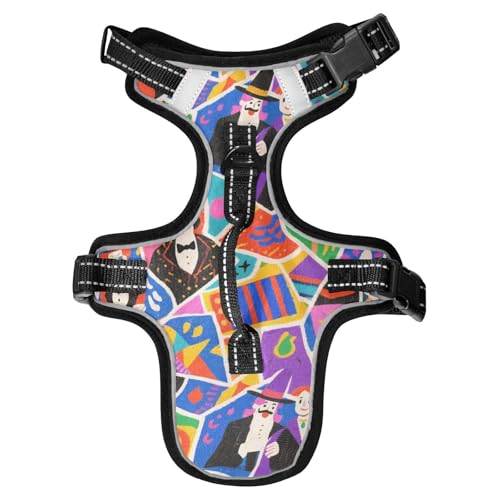 Bunte reflektierende Westen für große Hunde mit niedlichem Cartoon-Motiv für große Hunde, Wanderzubehör, Hundewesten für große Hunde, Chaleco para perro, Größe M Bunte reflektierende Westen für große Hunde mit niedlichem Cartoon-Motiv für große Hunde, Wanderzubehör, Hundewesten für große Hunde, Chaleco para perro, Größe M von Yoogain