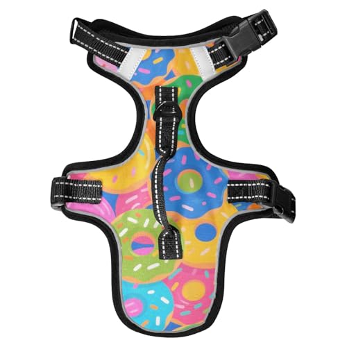 Buntes Cartoon-Donut-Futter, reflektierend, personalisierbar für Rottweiler, Arbeitshunde, Westen für große Hunde, chalecos para Perros, Größe M Buntes Cartoon-Donut-Futter, reflektierend, personalisierbar für Rottweiler, Arbeitshunde, Westen für große Hunde, chalecos para Perros, Größe M von Yoogain