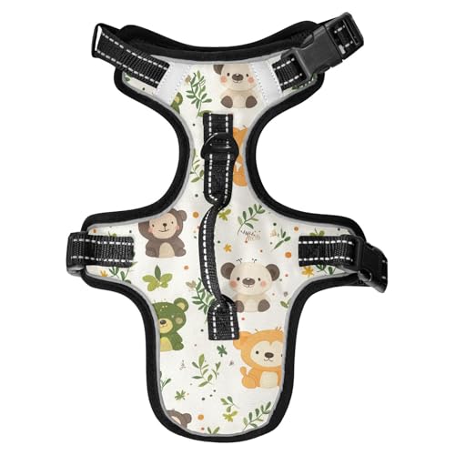 Chaleco Para Perro Hundegeschirr, Cartoon-Motiv, reflektierend, für Malinois-Hundetraining, dehnbar, Größe M Chaleco Para Perro Hundegeschirr, Cartoon-Motiv, reflektierend, für Malinois-Hundetraining, dehnbar, Größe M von Yoogain