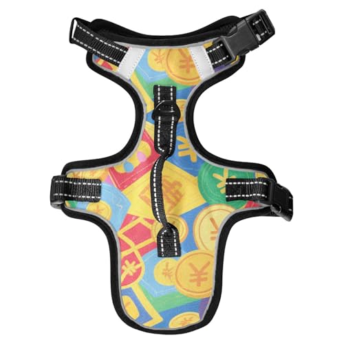 Chaleco para perro Hundeweste für Dackel, Wandern, Zubehör, Hundewesten für große Hunde, bunt, niedlich, reflektierend, Größe M von Yoogain