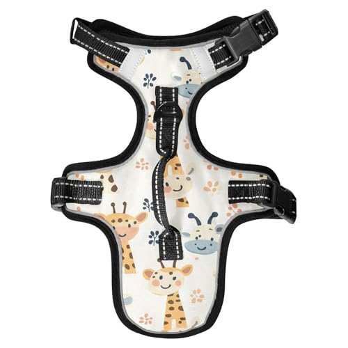 Chaleco para perro Katzengeschirre mit niedlichem Giraffenmotiv, reflektierend, personalisierbar, für Rottweiler, dehnbar, Größe M, Beige Chaleco para perro Katzengeschirre mit niedlichem Giraffenmotiv, reflektierend, personalisierbar, für Rottweiler, dehnbar, Größe M, Beige von Yoogain