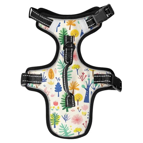 Chaleco para perro reflektierende Hundeweste für Mops, Wanderzubehör, Hundeweste zum Spazierengehen, Motiv: bunte Bäume, Größe M Chaleco para perro reflektierende Hundeweste für Mops, Wanderzubehör, Hundeweste zum Spazierengehen, Motiv: bunte Bäume, Größe M von Yoogain