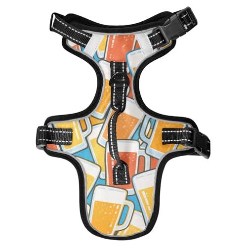 Chaleco para perro reflektierende Weste, bunt, Cartoon-Motiv, für große Hunde, für Spaziergänge bei Nacht, Größe M Chaleco para perro reflektierende Weste, bunt, Cartoon-Motiv, für große Hunde, für Spaziergänge bei Nacht, Größe M von Yoogain