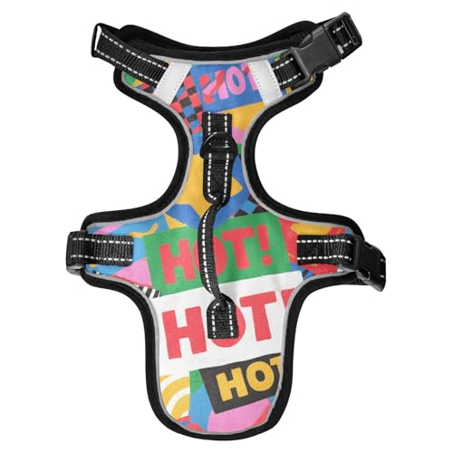 Chaleco para perro reflektierende Westen für Hunde, bunt, Cartoon-Motiv, für Spaziergänge bei Nacht, Größe M Chaleco para perro reflektierende Westen für Hunde, bunt, Cartoon-Motiv, für Spaziergänge bei Nacht, Größe M von Yoogain