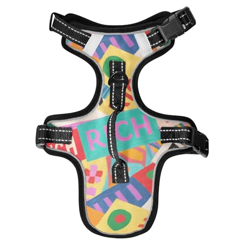 Chalecos para Perros Reflektierende Westen für Hunde, bunt, Cartoon-reich, modern, für GSD-Training, Essentials für Spaziergänge bei Nacht, Größe M Chalecos para Perros Reflektierende Westen für Hunde, bunt, Cartoon-reich, modern, für GSD-Training, Essentials für Spaziergänge bei Nacht, Größe M von Yoogain