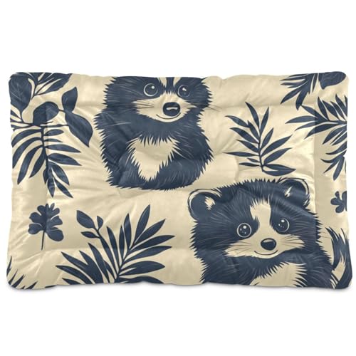 Haustierbett, weich, rutschfest, für große, mittelgroße und kleine Hunde, 91,4 x 61 cm, Beige von Yoogain