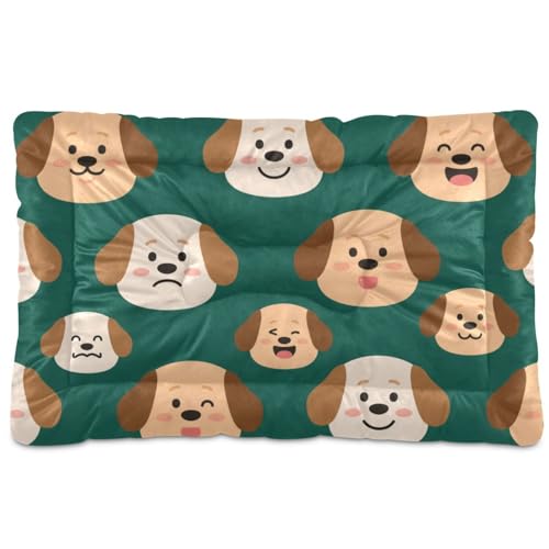 Hundematratze, waschbar, rutschfest, weich, bequem, für große Jumbo, mittelgroße und kleine Hunde, 91,4 x 61 cm, Braun von Yoogain