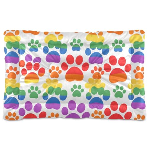 Hundematratze, waschbar, weich, bequem, rutschfeste Unterseite, Hundematte für große, mittelgroße und kleine Hunde, 91,4 x 61 cm von Yoogain
