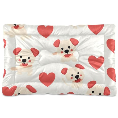 Hundematratze, waschbar, weich, rutschfest, für mittelgroße und große Hunde, 91,4 x 61 cm, Beige von Yoogain