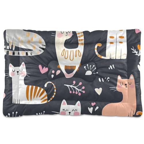 Safari-Katzen-Hundebett, waschbar, rutschfest, weich, bequem, für große Jumbo, mittelgroße und kleine Hunde, 91,4 x 61 cm von Yoogain