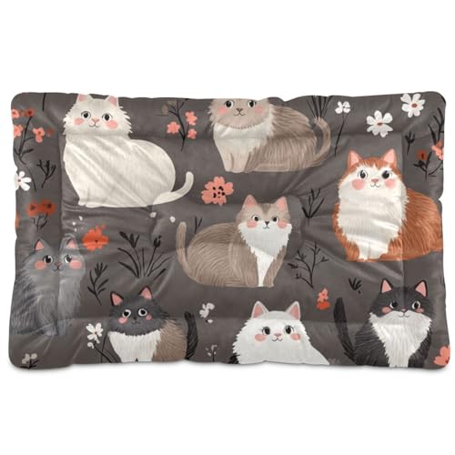 Safari Katzenbett, waschbar, weich, rutschfest, für mittelgroße und große Hunde, 91,4 x 61 cm von Yoogain