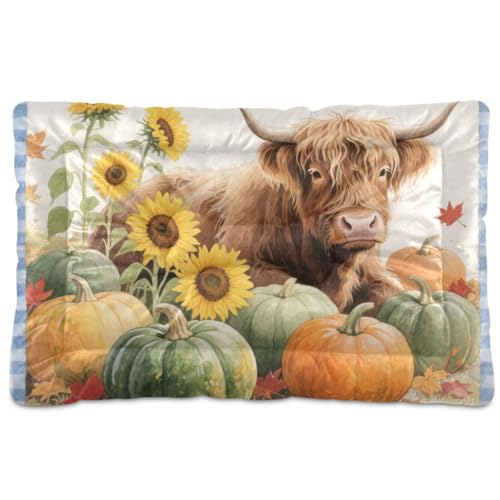 Schlafmatratze für Hunde und Katzen, waschbar, weich, bequem, rutschfeste Unterseite, für mittelgroße und große Hunde, 91,4 x 61 cm von Yoogain