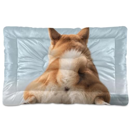 Shiba Inu Hundebett, waschbar, rutschfest, weich, bequem, für mittelgroße und große Hunde, 91,4 x 61 cm von Yoogain