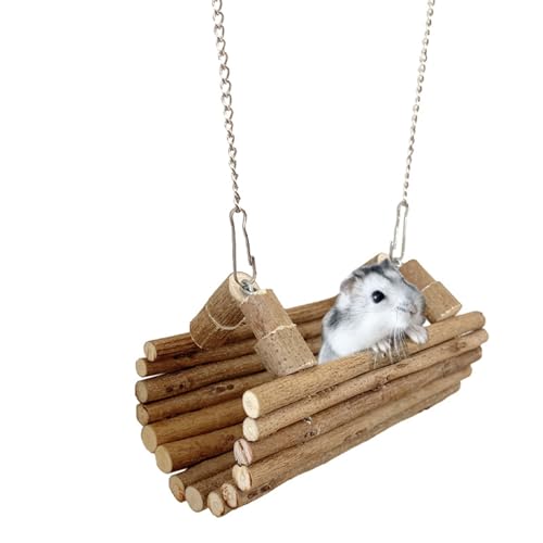 Sicherheits Hängemattenschaukel Aus Holz Wunderbare Ergänzung Für Hamsterkäfig Sorgt Für Spaß Und Komfort Für Hamster von Yooghuge