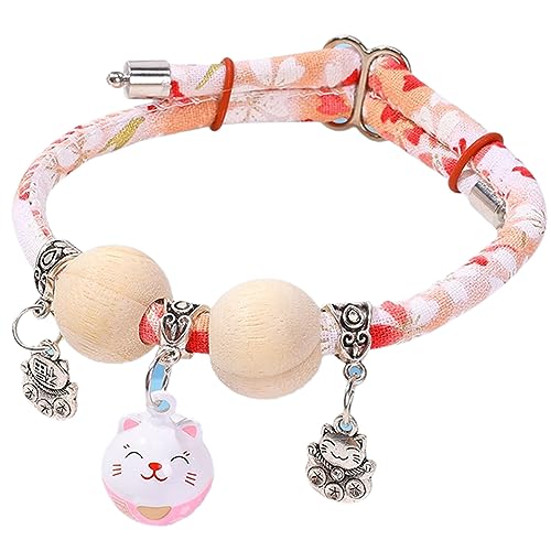 Yooghuge Katzenhalsband, Katzenhalsband mit chinesischem Langlebigkeitsschloss für kleine, mittelgroße Mädchen, Hunde, Katzenkostüm, Verlobungsglocken, Halsband für Katzen, Welpen, kleine, mittelgroße Yooghuge Katzenhalsband, Katzenhalsband mit chinesischem Langlebigkeitsschloss für kleine, mittelgroße Mädchen, Hunde, Katzenkostüm, Verlobungsglocken, Halsband für Katzen, Welpen, kleine, mittelgroße von Yooghuge