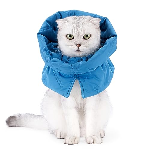 Yooghuge Katzenhalsband, weich, verstellbar, Kegelhalsband für kleine Katzen, perfekt geeignet für postoperative Rehabilitation, Verletzungslinderung für Katzen, Welpen, kleine, mittelgroße Hunde von Yooghuge