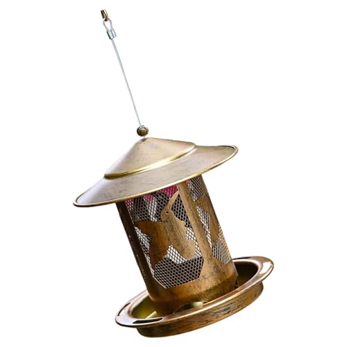 Yooghuge Wetterfeste Outdoor Vogelhändler Schwerer Messgerät Metallkonstruktion Erhöhtes Großes Tablett Easy Fill Hängende Hinterhof Decors Metall Vogelfutterhäuscht Yooghuge Wetterfeste Outdoor Vogelhändler Schwerer Messgerät Metallkonstruktion Erhöhtes Großes Tablett Easy Fill Hängende Hinterhof Decors Metall Vogelfutterhäuscht von Yooghuge