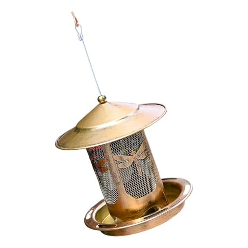 Yooghuge Wetterfeste Outdoor Vogelhändler Schwerer Messgerät Metallkonstruktion Erhöhtes Großes Tablett Easy Fill Hängende Hinterhof Decors Metall Vogelfutterhäuscht Yooghuge Wetterfeste Outdoor Vogelhändler Schwerer Messgerät Metallkonstruktion Erhöhtes Großes Tablett Easy Fill Hängende Hinterhof Decors Metall Vogelfutterhäuscht von Yooghuge