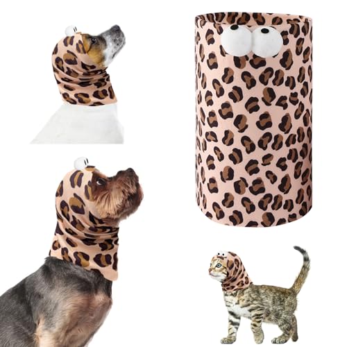 Yoolhamy Hund Snood Ohrenschützer Gehörschutz für Hunde Lärmschutz Haustier Ohrenklappe Kopfwickel Hoodie Hals und Ohrenwärmer für Hunde und Katzen Baden Fellpflege Reduzierung Lärm von Yoolhamy