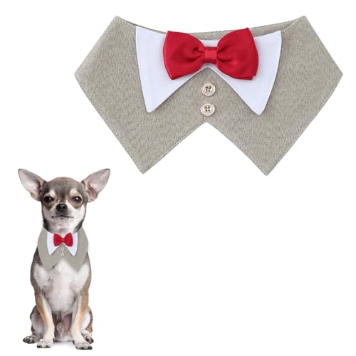 Yoolhamy Hunde Smoking Bandana, Fliege für Hunde Hochzeit, Haustier Dreieck Schal, Formale Hochzeit Party Hundehalstuch, Verstellbar Krawatte Haustier Anzug Fliege Bandana für Geburtstag Weihnachten Yoolhamy Hunde Smoking Bandana, Fliege für Hunde Hochzeit, Haustier Dreieck Schal, Formale Hochzeit Party Hundehalstuch, Verstellbar Krawatte Haustier Anzug Fliege Bandana für Geburtstag Weihnachten von Yoolhamy