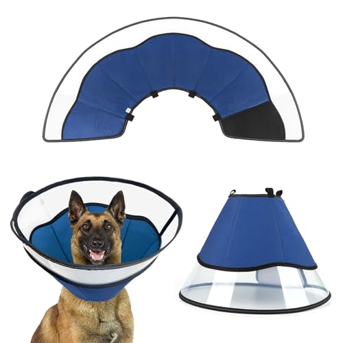 Yoolhamy Halskrause Hund, Bequem Leckschutz Hunde Schutzkragen Weich Hundekragen Elisabethanischer Einstellbar Atmungsaktiver Hundehalskragen FüR Kleine, Mittlere Und GroßE Kragen Hunde (Blau, L) Yoolhamy Halskrause Hund, Bequem Leckschutz Hunde Schutzkragen Weich Hundekragen Elisabethanischer Einstellbar Atmungsaktiver Hundehalskragen FüR Kleine, Mittlere Und GroßE Kragen Hunde (Blau, L) von Yoolhamy