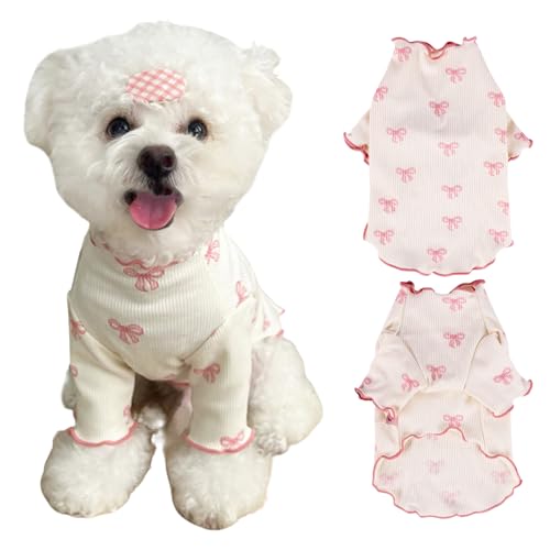 Yoolhamy Hundekleidung für kleine Hunde, Chihuahua Kleidung, Hunde Shirt Dünn Frühling, Sommer, T-Shirts, Rüschen, atmungsaktives Kleid für Shih Tzu Yorkshire, Welpen, Mädchen, Haustiere Yoolhamy Hundekleidung für kleine Hunde, Chihuahua Kleidung, Hunde Shirt Dünn Frühling, Sommer, T-Shirts, Rüschen, atmungsaktives Kleid für Shih Tzu Yorkshire, Welpen, Mädchen, Haustiere von Yoolhamy